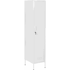 Metal - White Storage Cabinets Beliani Unit Frome Metal White Storage Cabinet