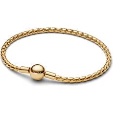 Pandora Guld Armbånd Pandora Runder Verschluss Flügel-Kettenarmband Sterling Silber