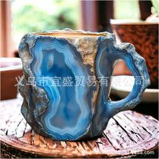 Mineral Crystal Coffee Mugs Blue Crystal