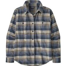 Dame - Flonelskjorter Patagonia Fjord Flannel Shirt - River Blue