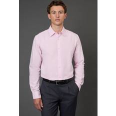 Solid Colours Shirts Burton Men's Pink Oxford Long Sleeve Shirt - Pink