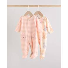 Polyester Pyjamasser Børnetøj NEXT Baby Natdragter Med Mikrofleece Og Tovejslynlås
