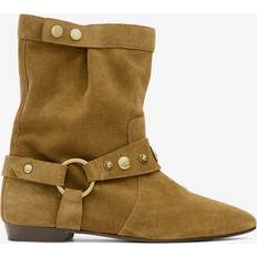 Læder Ankelstøvler Isabel Marant Botas Stania Mujer Light Bronze-Gold -