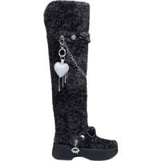 Crocs Women High Boots Crocs Classic Unfurgettable - Black/Leopard