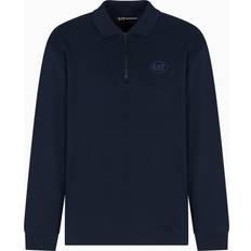 EA7 Pikétröjor EA7 Marine Polo Golf Club Casual Long Ärm - Marino