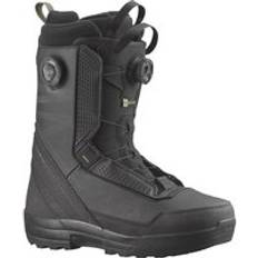 Men Snowboard Boots Salomon Malamute Dual BOA Snowboard Boots - Black/Black