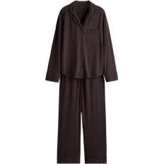 H&M Pyjamas I Viskosmix - Mörkbrun