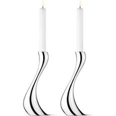 Silver ljusstakar 2 pack Georg Jensen Cobra Silver Ljusstake 24cm 2st