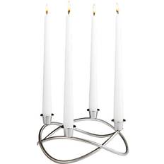 Georg Jensen Portavelas de Adviento Georg Jensen Candelabro Season Ø26 cm Chapado En Oro Portavelas de Adviento 26cm