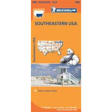 Usa map Southeastern USA Regional Map 584 (Michelin Regional Maps)