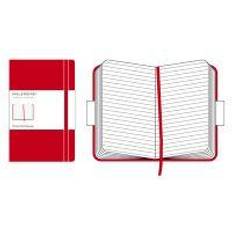 Taccuino A Righe Copertina Rigida Rosso Formato 13 x 21 cm Colore Rosso Scarlatto 240 Pagine