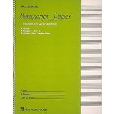 Books Standard Wirebound Manuscript Paper (Green Cover) (1986)