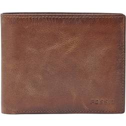 Fossil Derrick RFID Large Coin Pocket Bifold - Brown