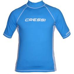 Cressi Rash Guard Man Short Sleeve Camicia Blue