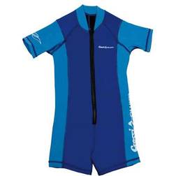 Cressi Shorty Kid Muta Shorty per Bambini in Neoprene Ultra Stretch 1.5/2mm, Maniche Corte, (7/8 Anni) Blu/Azzurro