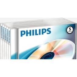 Philips OUTLET PHOV-RW4754JC Caja de medios DVD-RW en blanco 5 piezas, el embalaje puede variar