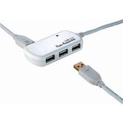 Roline Hub USB 2.0 4 Ports Avec Repeater 12 m