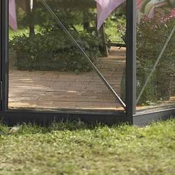 Halls Greenhouses Atrium Foundation 9m² Rostfritt stål, Aluminium