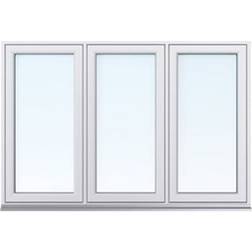 Traryd Fönster Optimal PLUS F3 19-05 Aluminium Vridfönster 3-glasfönster 190x50cm