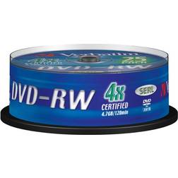 Verbatim DVD-RW 4x 4.7GB 25P CB Matt Silver 43639