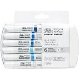 Winsor & Newton Pigment Marker 6-pack Blue Tones