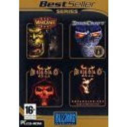 Blizzard Best Seller: Warcraft 3 + Starcraft + Diablo 2 + Lord Of Destruction Expansion (PC)