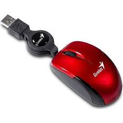 Genius Micro Traveler Optical Notebook Mouse Red