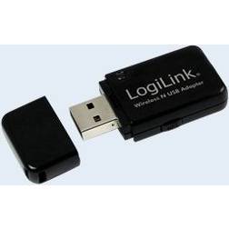 LogiLink Adaptador inalámbrico Nano USB de 300 Mbps (WL0