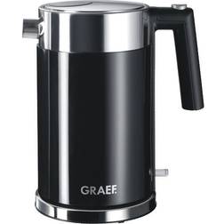 Graef WK 62 Wasserkocher 1.5 l 2000 W Edelstahl/schwarz