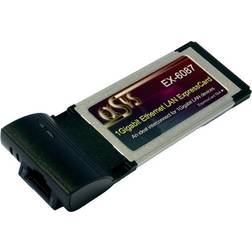 EXSYS 1Gigabit Ethernet LAN ExpressCard (EX-6087)