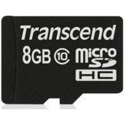 Transcend 8GB microSDHC Flash Card Model TS8GUSDHC10