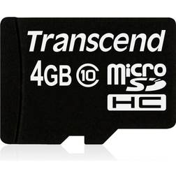 Transcend MicroSDHC/SDHC C10 4 Gt