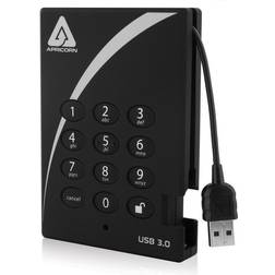 Apricorn 1TB Aegis Padlock External Hard Drive with 256-bit AES Encryption USB 3.0 Model A25-3PL256-1000 Black