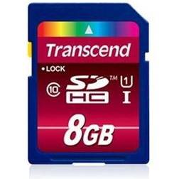 Transcend Carte SDHC TS8GSDHC10U1 8 Go, MLC