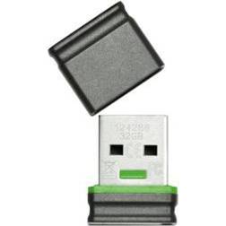 Best Media Platinum Mini Chiavetta USB 32 GB Nero, Verde 177543 USB 2.0