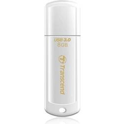 Transcend JetFlash elite 730 8GB USB 3.0 unidad flash USB USB tipo A 3.0 (3.1 Gen 1) Blanco