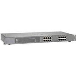 LevelOne Gigabit Ethernet Poe De 16 Puertos 802.3at Poe+ 480w