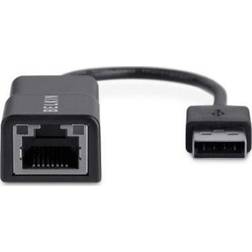 Belkin F4U047BT, USB 2.0, RJ-45, Maschio femmina, Nero