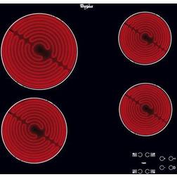 Whirlpool Vitrocerámica 58 cm 4 Fuegos 6200w Negra