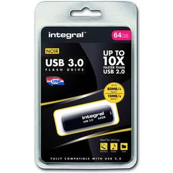 Integral USB stick 3.0, 64 GB, zwart