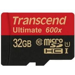 Transcend Ultimate (600x) microSDHC-kaart Industrial 32 GB Class 10, UHS-I Incl. SD-adapter