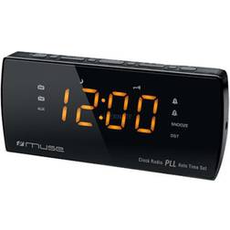 Muse Radio-réveil double alarme noir m185cr noir
