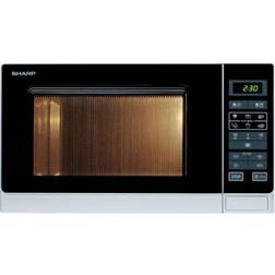 Sharp R-342(IN)W Plata, Blanco, Gris