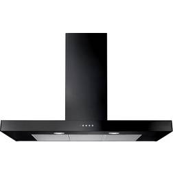 Rangemaster Flat Hood 100cm, White, Black, Stainless Steel