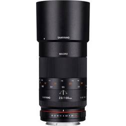 Samyang 100mm F2.8 ED UMC Macro Telephoto SLR 15/12 Micro Quattro Terzi Nero