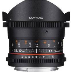 Samyang Vidéo 12mm T3.1 Fisheye VDSLR Sony E