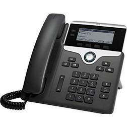 Cisco 7811 1líneas Led Wired Handset Negro, Plata