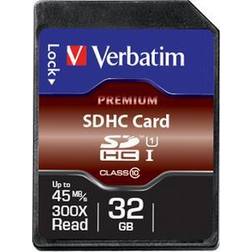 Verbatim SDHC (Class 10) Up to 45MB/Sec