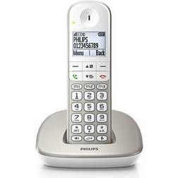 Philips XL4901S Téléphone sans fil avec ID d'appelant/appel en instance DECT\GAP (conférence) à trois capacité d'appel argent