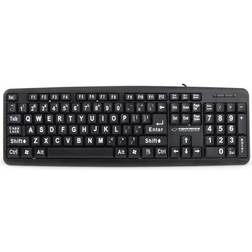 Esperanza EK129 Keyboard USB QWERTY UK English Black